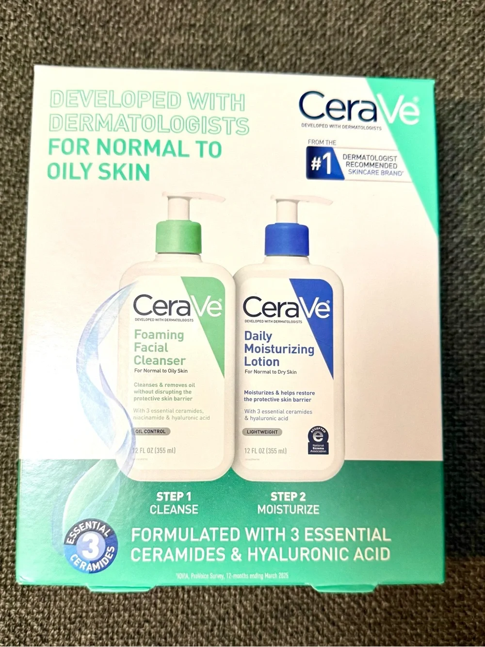 CeraVe Foaming Beauty Facial Cleanser & Daily Moisturizing Lotion Set. NEW!
